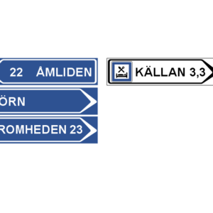 Destinations Skylt - Egen Design