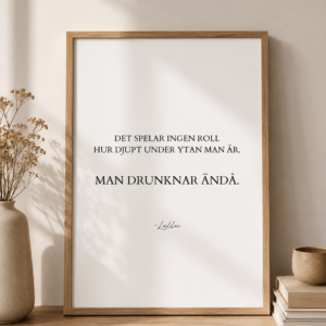 Man drunknar ändå - Poster